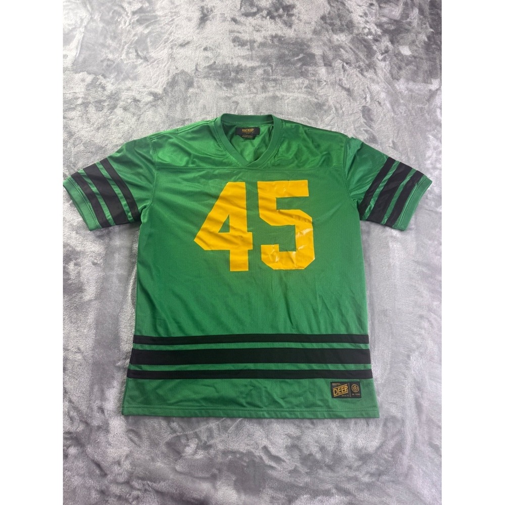 Vintage 10.Deep‎ Trnchtwn 81 Football Jersey Green Mesh Streetwear Men's XL